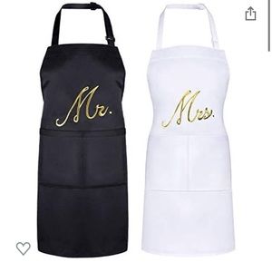 Wedding decor mr & Mrs apron